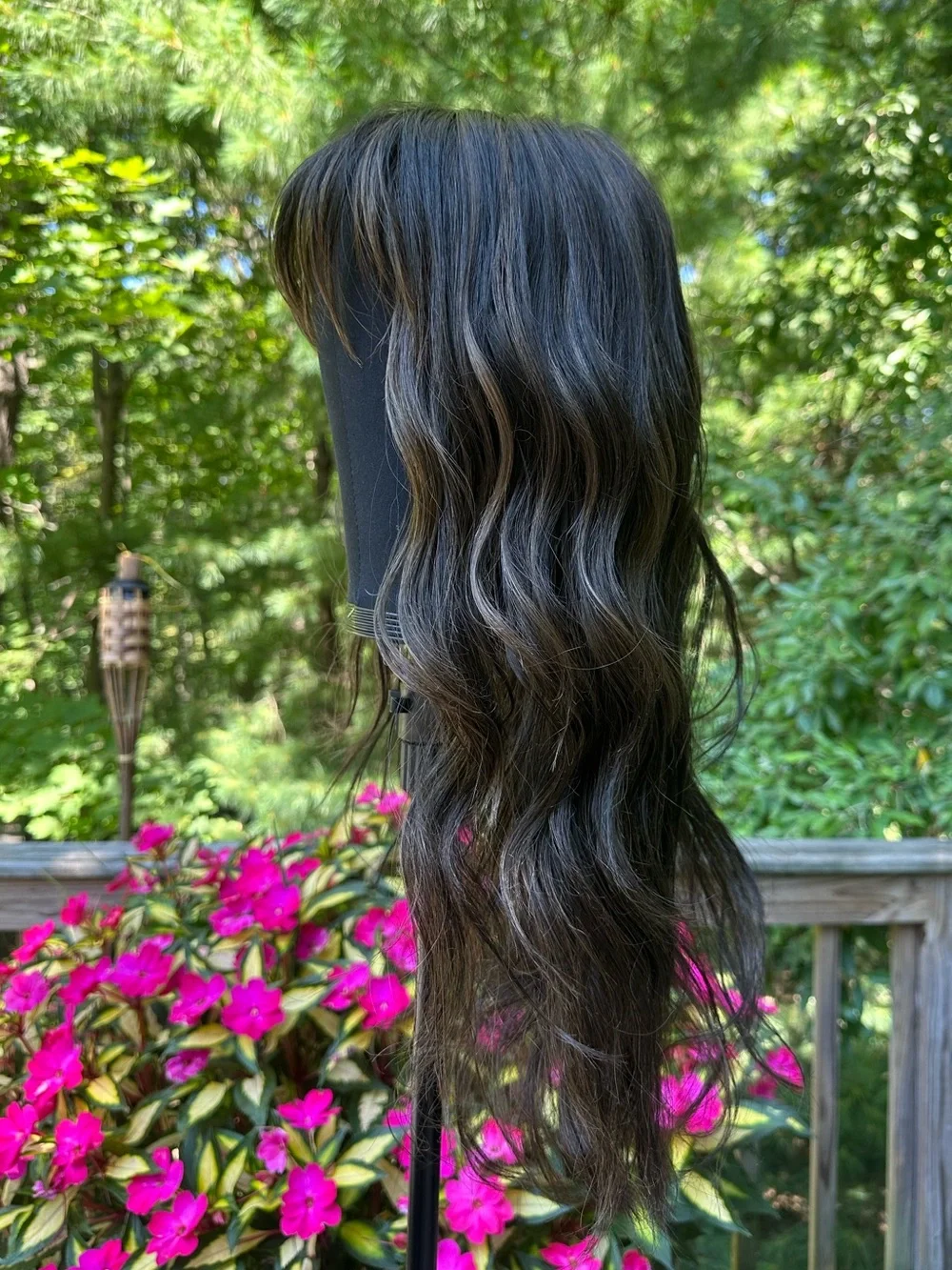 Belle Tress Liverpool Triple Chocolate Lace Front Wig Monopart HF Synthetic